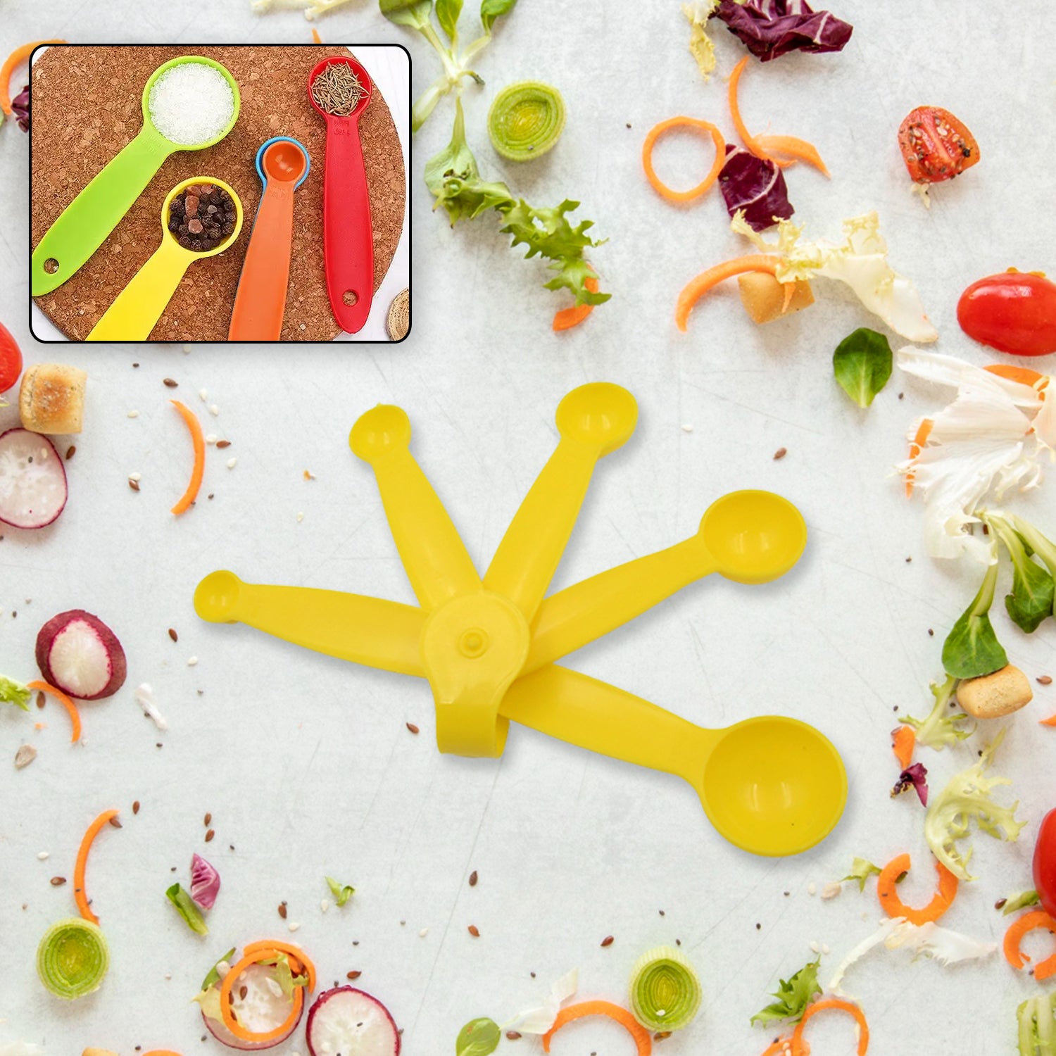 01_2608e8be-5195-425d-a339-a2a37b2da953.jpg Plastic Measuring Spoons - Set of 5 - Image 1