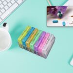 7 Days 4 Times Transparent Medicine Box 28 Grid Portable Large Capacity Travel, Medication Organizer Dispenser Boxes Large Compartments Moisture-Proof Pill Case Medication Reminder Travel
