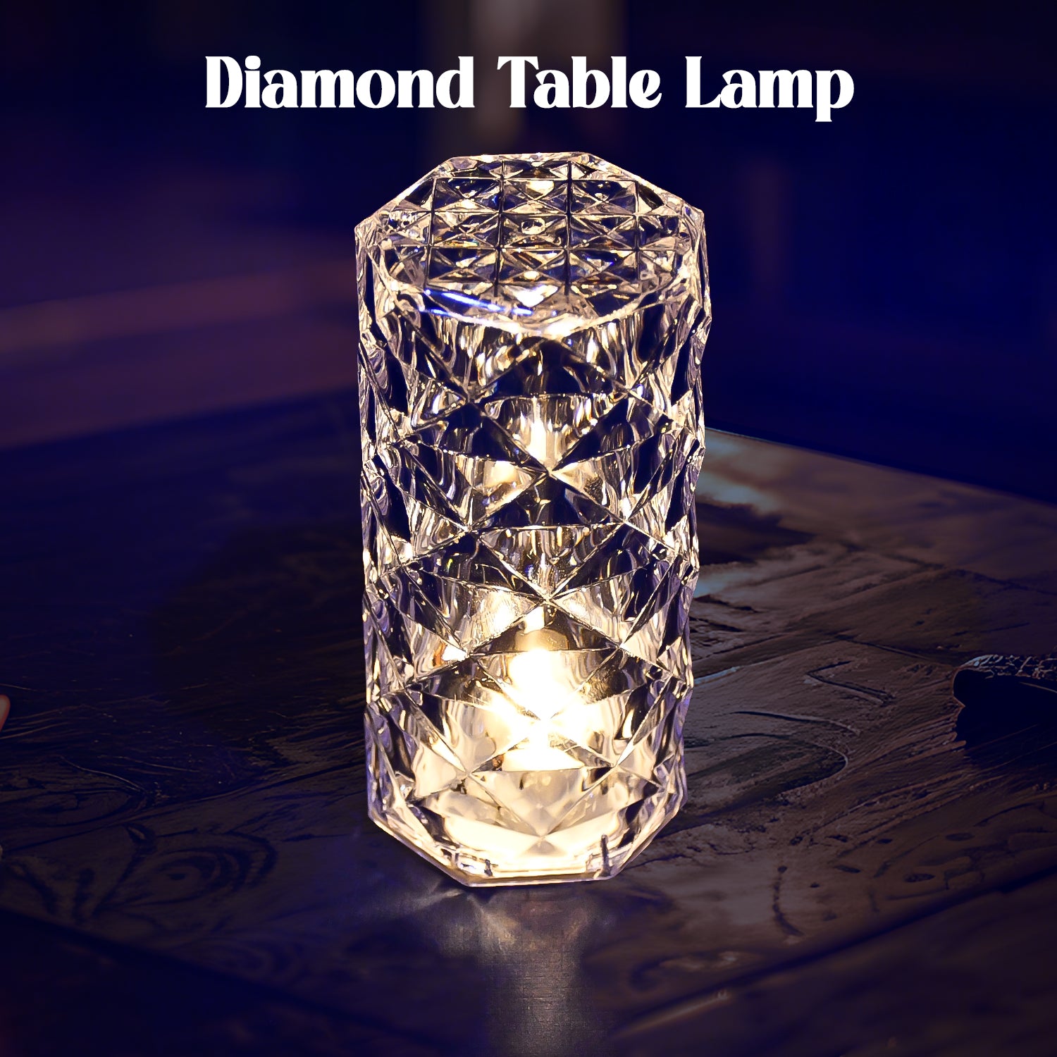 01_55700410-9738-46f5-8c58-8276c0efcc0c.jpg Diamond table lamp Candles for Home Decoration, Crystal Candle Lights, Diwali - Image 1
