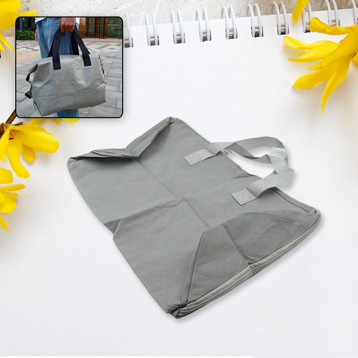 01_5a826526-a508-4965-b01e-94bf5b7e1dbe.jpg Multi-Purpose Large Capacity Bag, Heavy Duty Large Bag with Zip Closure, Bags Women Grocery Shopping Bags with Handles for Outdoor Travel, Home Improvement - Image 1