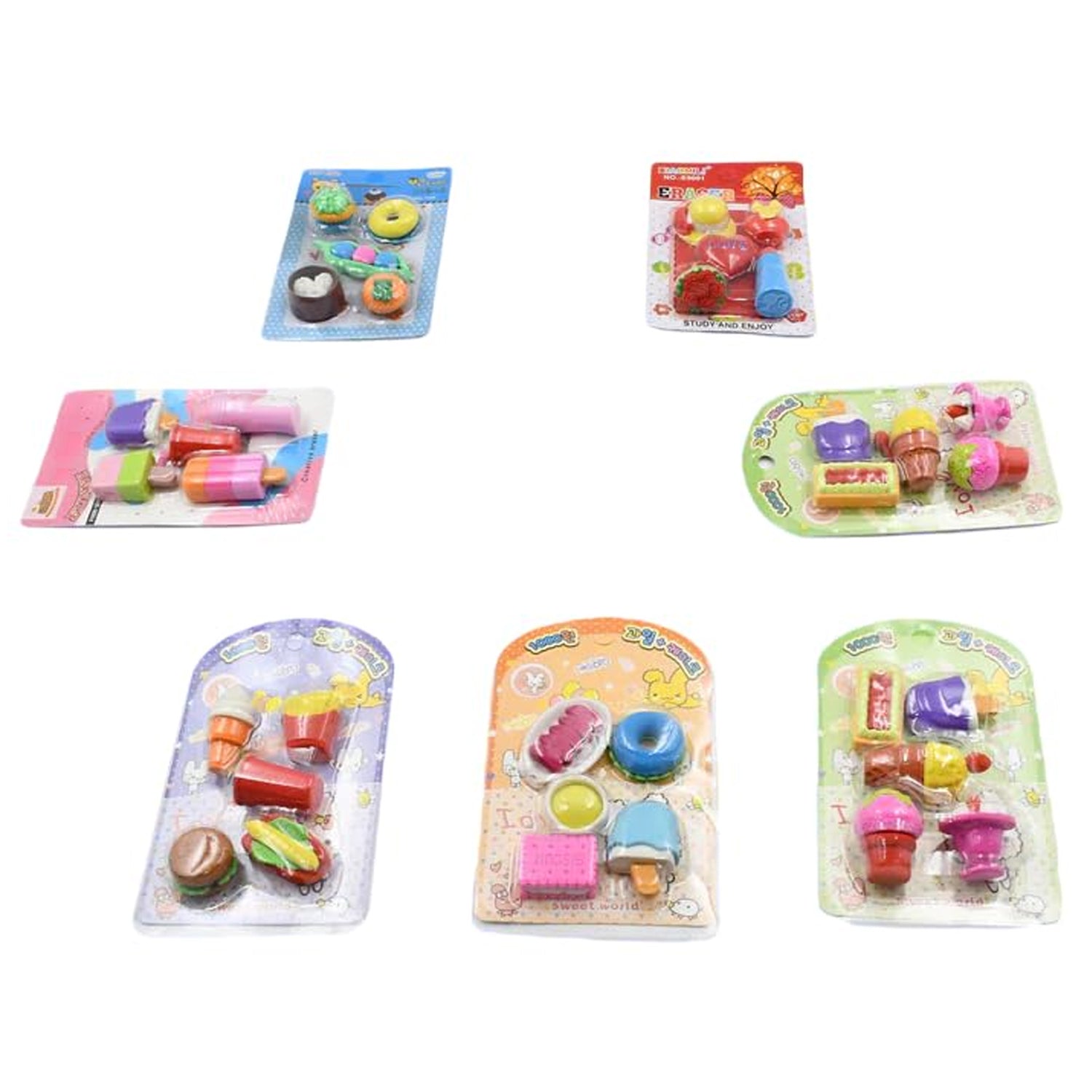 01_62b19d44-6c5e-4d39-982e-ed79d2b0d145.jpg Mix Design Fancy Erasers Set (1 Set) - Image 1