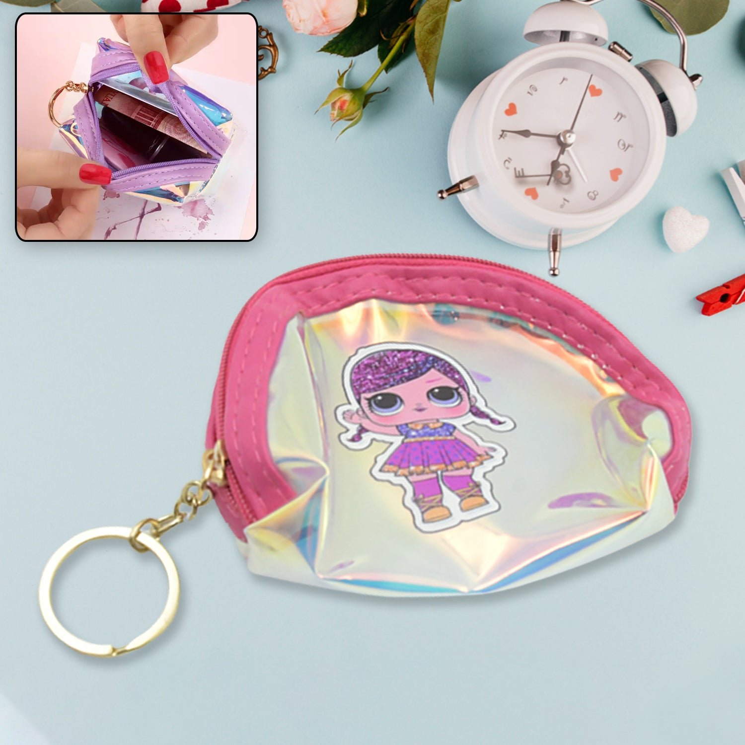 01_64854a92-f83f-4777-8a33-f52e93b0ee7d.jpg Kids Hand Bag Baby kids Girl's Cartoon Hand Bag Side Bag Hand bag (1Pc Small Size) - Image 1