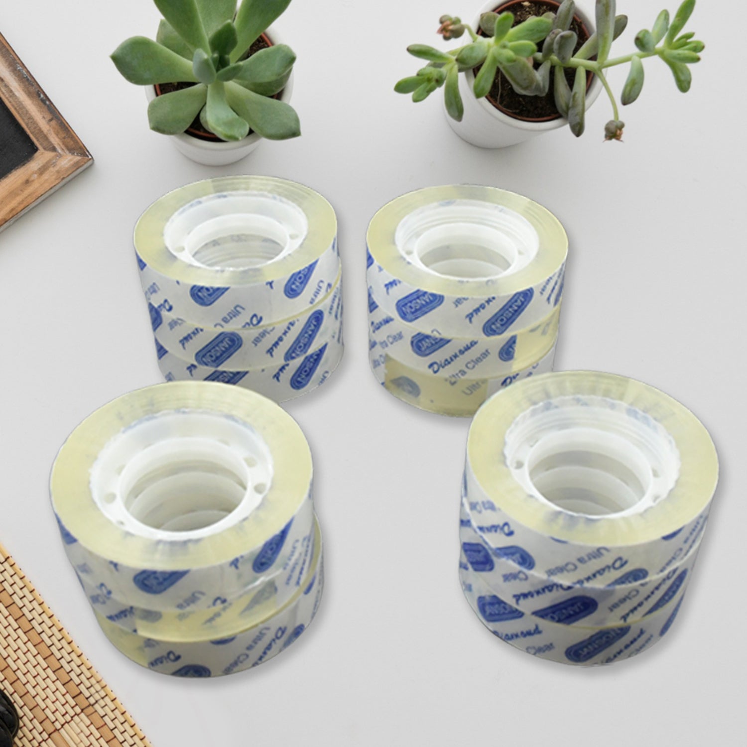 01_66ffb021-d72c-4a04-9365-52e09be08014.jpg Transparent Tape Refills, Tape for Office, Home, School -1.2cm X 30 Meter Per Roll (12 Pc Set) - Image 1