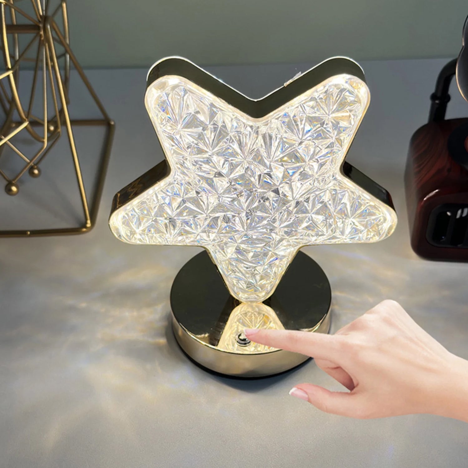 01_a1b1fa20-90a6-4439-80b6-5b9d04c5a8a3.jpg Star Crystal Diamond Touch Lamp – USB Rechargeable, 3-Way Dimmable - Image 1