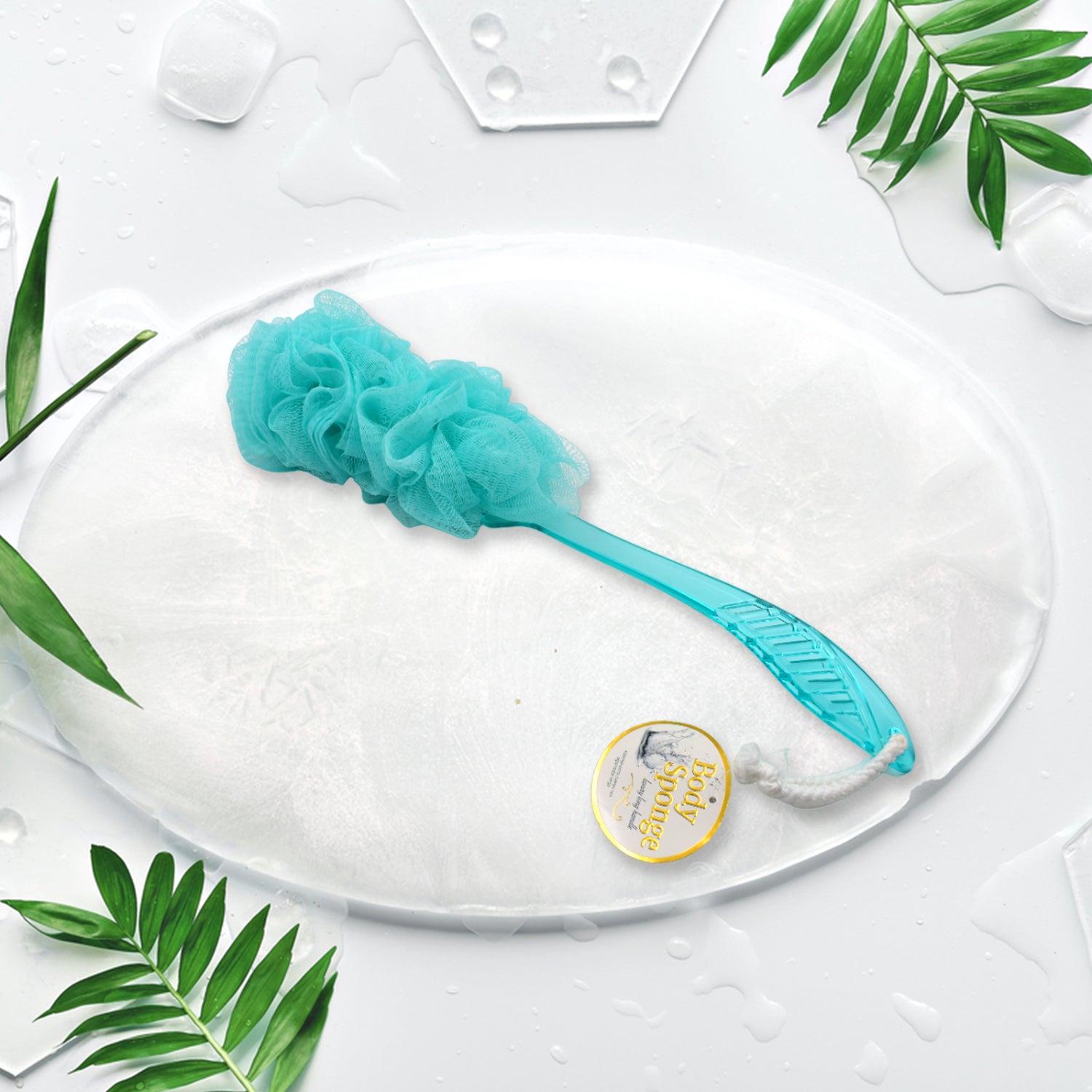 01_a4a9ea2c-fa9d-4817-9833-a307770e867b.jpg Loofah Back Scrubber with Long Handle, Soft Nylon Mesh Bath Brush (45 Cm) - Image 1