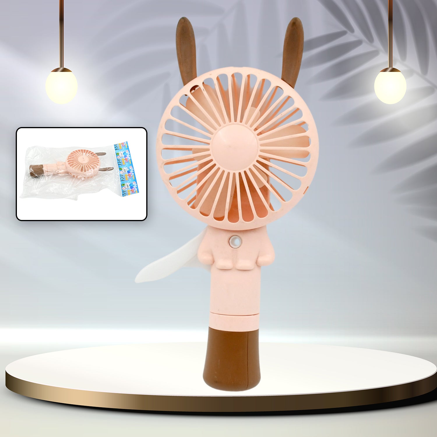01_cc775c03-d40b-4691-82fb-f140fd7dbc15.jpg Portable Small Fan Handheld Without Battery & USB Cable Hand Press Fan (1 Pc) - Image 1