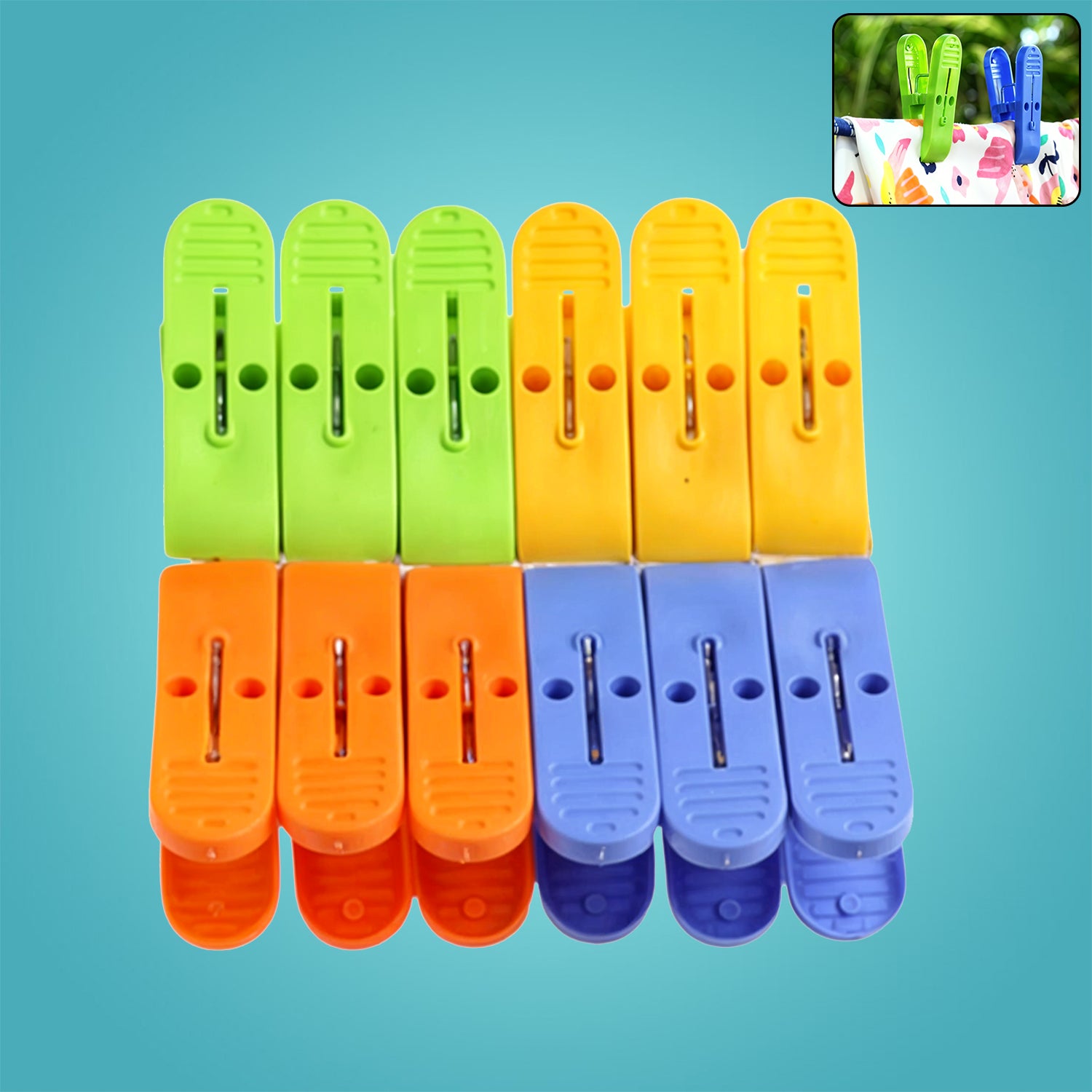 01_dd250669-70eb-48e5-a857-3411bdeafff3.jpg Plastic Cloth Clips for cloth Dying cloth clips (multicolour) - Image 1