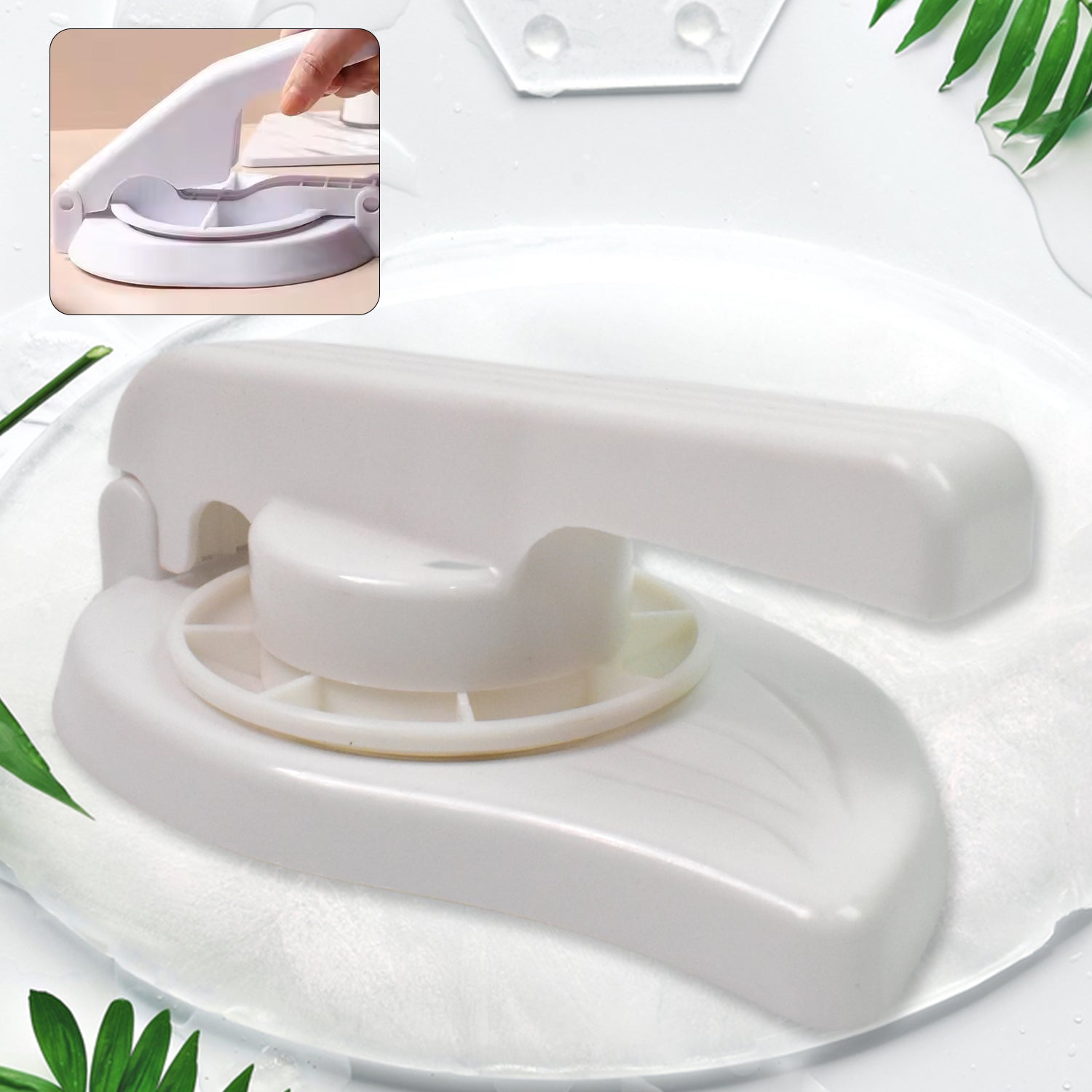 01_de149596-518d-4f5c-9429-aa45bb2f6201.jpg Plastic Puri Press Maker (1 Pc): Easy Chapati Roti Press (Kitchen) - Image 1