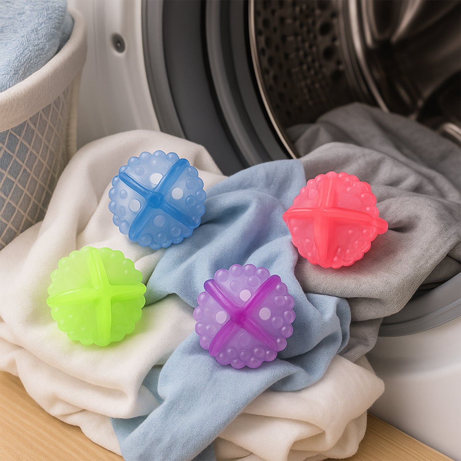 0205_4pc_washing_transpenet_ball.jpg Laundry Washing Ball, Wash Without Detergent (4pcs) - Image 1