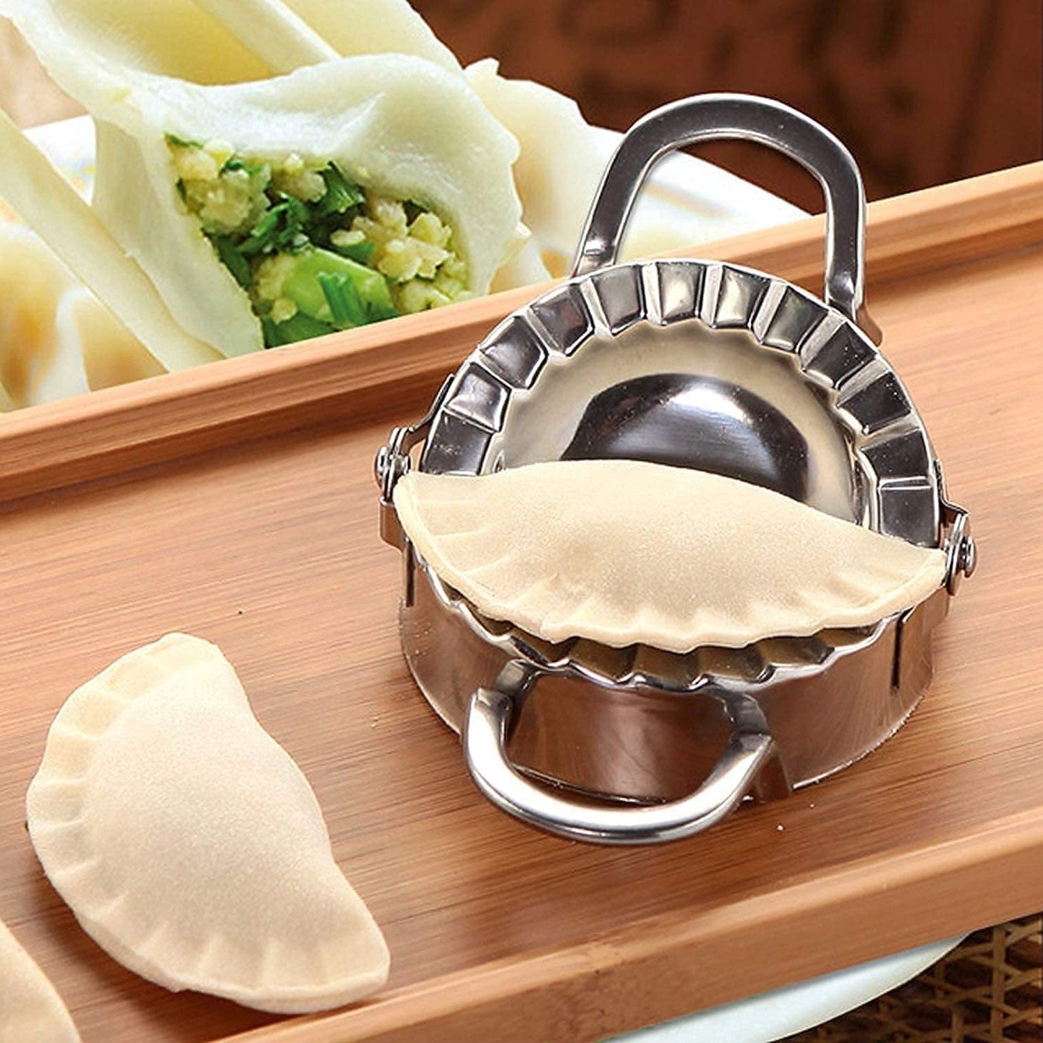 02_2384169d-7d51-4e69-b5bb-704e6e97dc27.jpg Stainless Steel Dumpling Maker Easy & Reliable Dumplings, Ghughra maker Every Time (1 Pc) - Image 1
