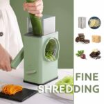 Vegetable Shredder Round Mandolin Slicer, Grater, Salad Maker for Vegetable, Fruit