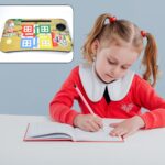 Ludo Design Foldable Study & Laptop Table for Children with Tablet Slot & Cup Holder