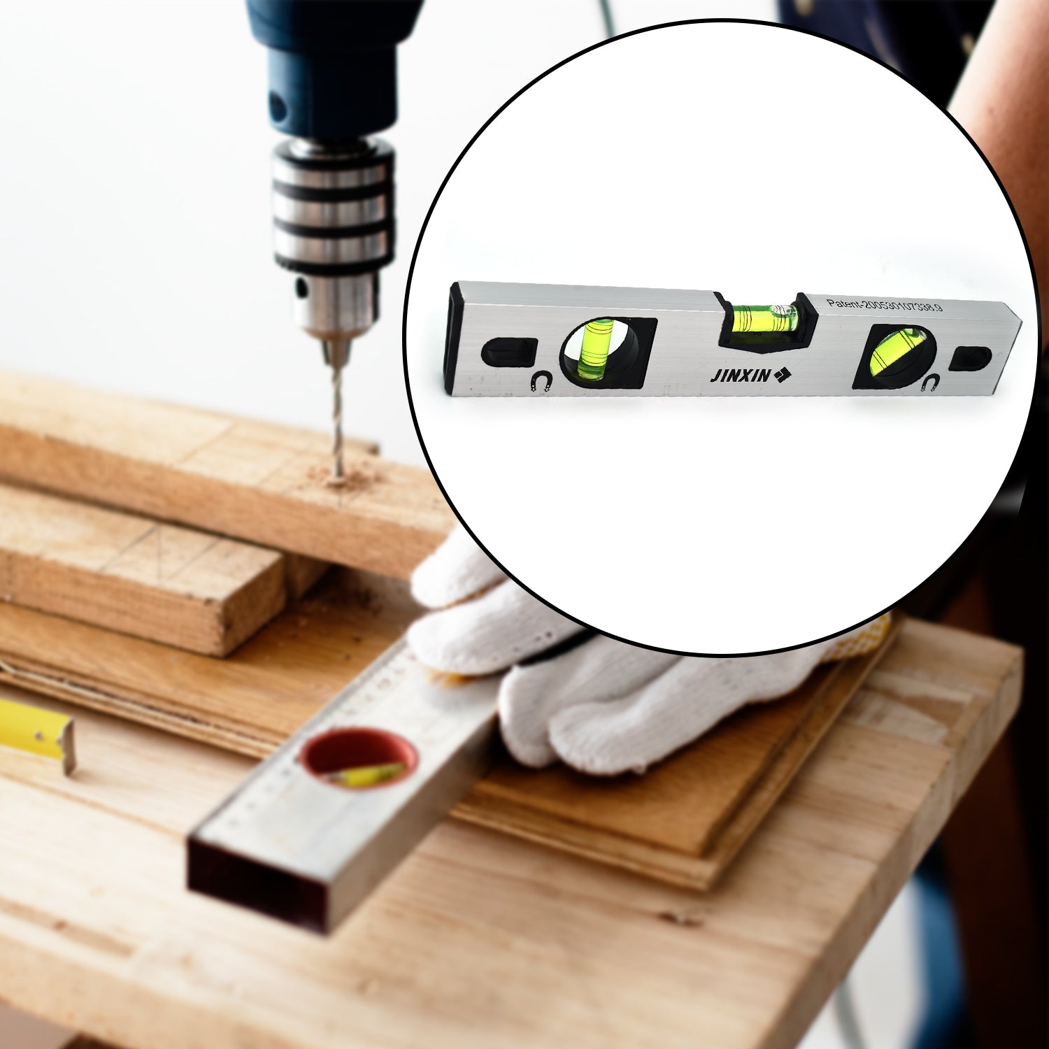 02_3b61a711-e88e-40b7-86f5-5ec70ba3bfeb.jpg 30 cm Aluminum Alloy Magnetic Torpedo Level Metric Rulers - Image 1
