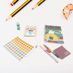 Cartoon Stationery Box Cartoon Design School Box Book Student Gift School box (1 box)