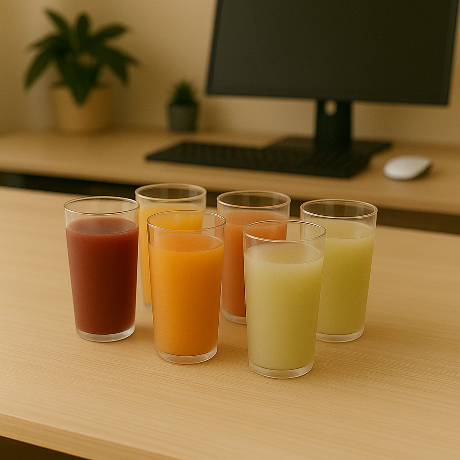 02_5b12e209-c5f1-4c66-b8c2-8098450f1986.jpg Round Clear Plastic Unbreakable Transparent Glass Set ( 300ml 6pc ) - Image 1