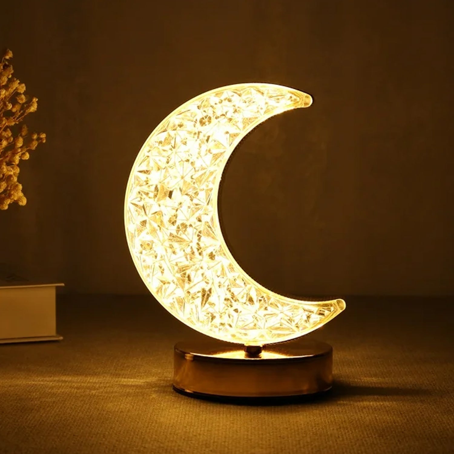 02_629bcd8a-8e30-441b-b047-595482ecc128.jpg Moon Crystal Touch Table Lamp with 3 Color Dimmable USB Night Light - Image 1