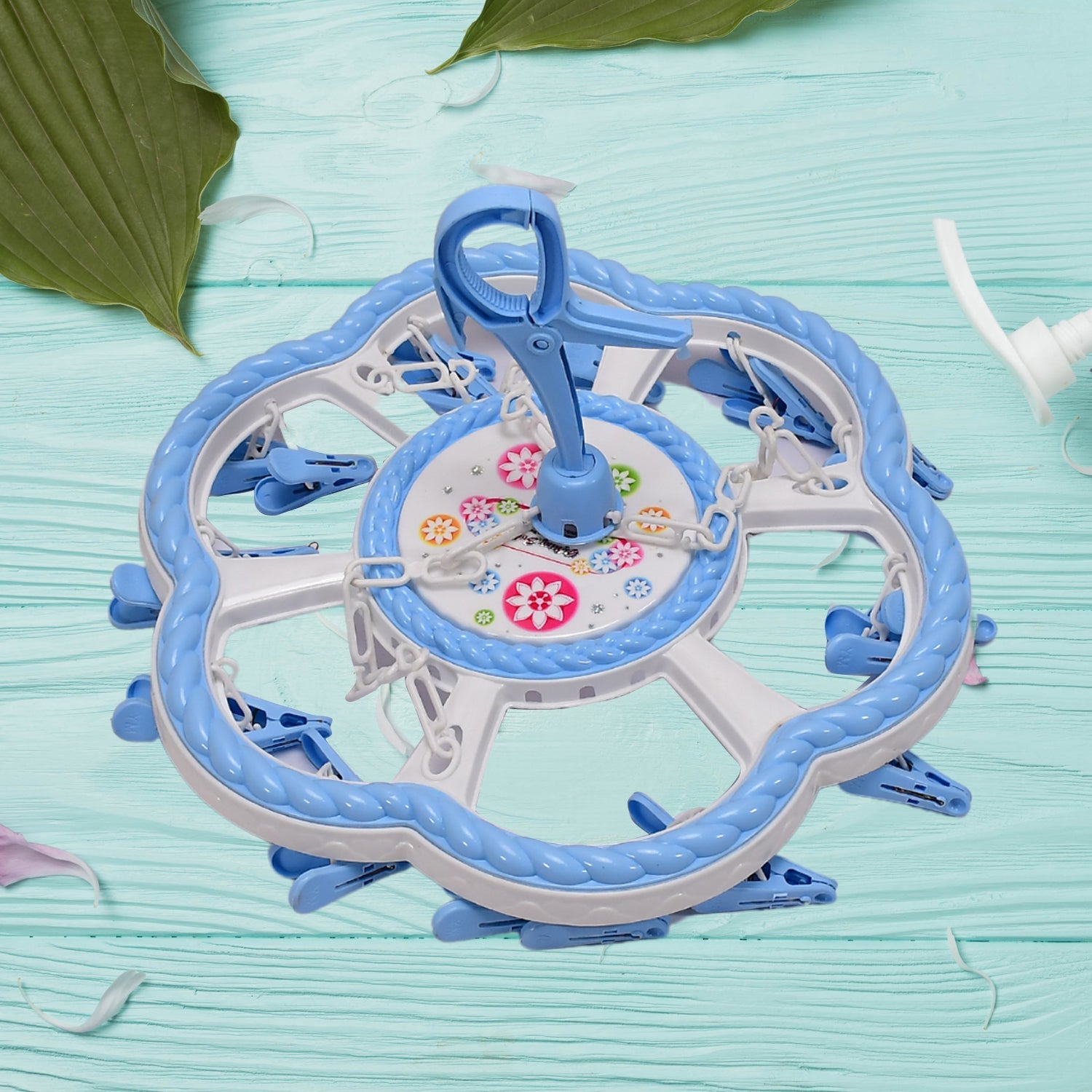 02_668d8f98-9109-4ae7-a257-1d3551d1467f.jpg Flower Hanging Hanger 24 Clips Plastic Hanger - Image 1