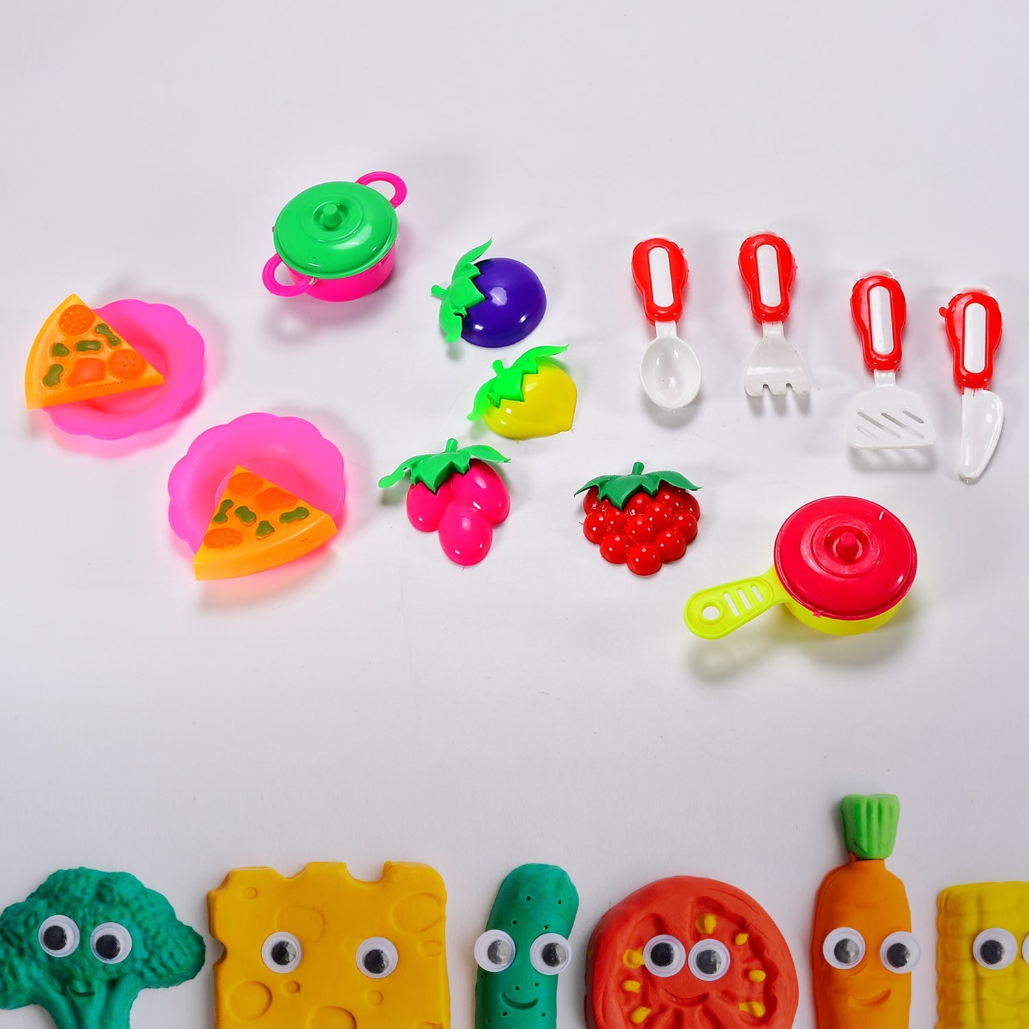 02_678418bd-a97b-4f72-9373-e2e9fda06e1e.jpg Plastic Kitchen Set Tea Party Kitchen Set Toy for Girls Boys - Image 1