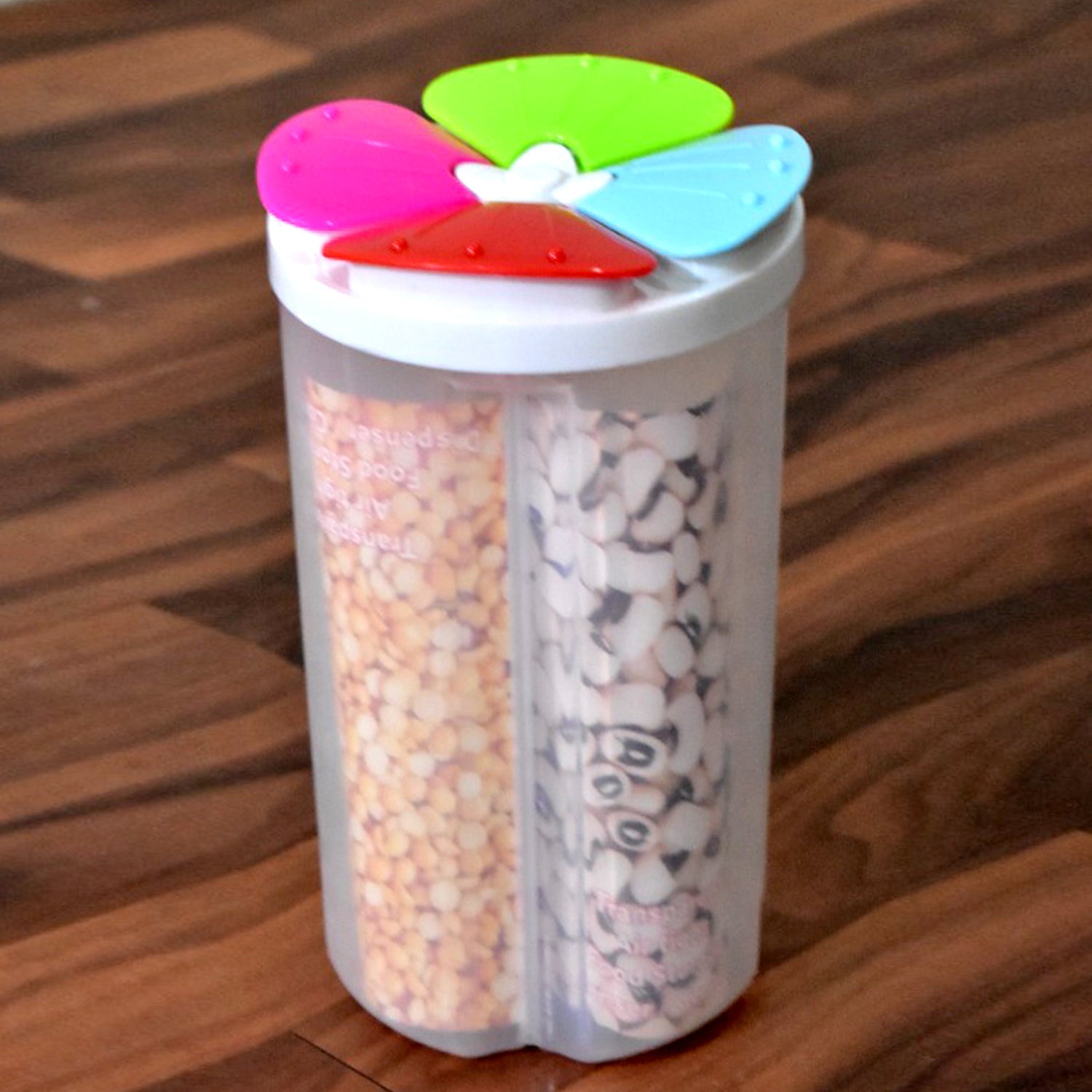 02_6ea94115-5885-42b3-86ab-ef212abc3e50.jpg 4 Section Storage containers airtight Transparent Food Plastic Storage Container - Image 1