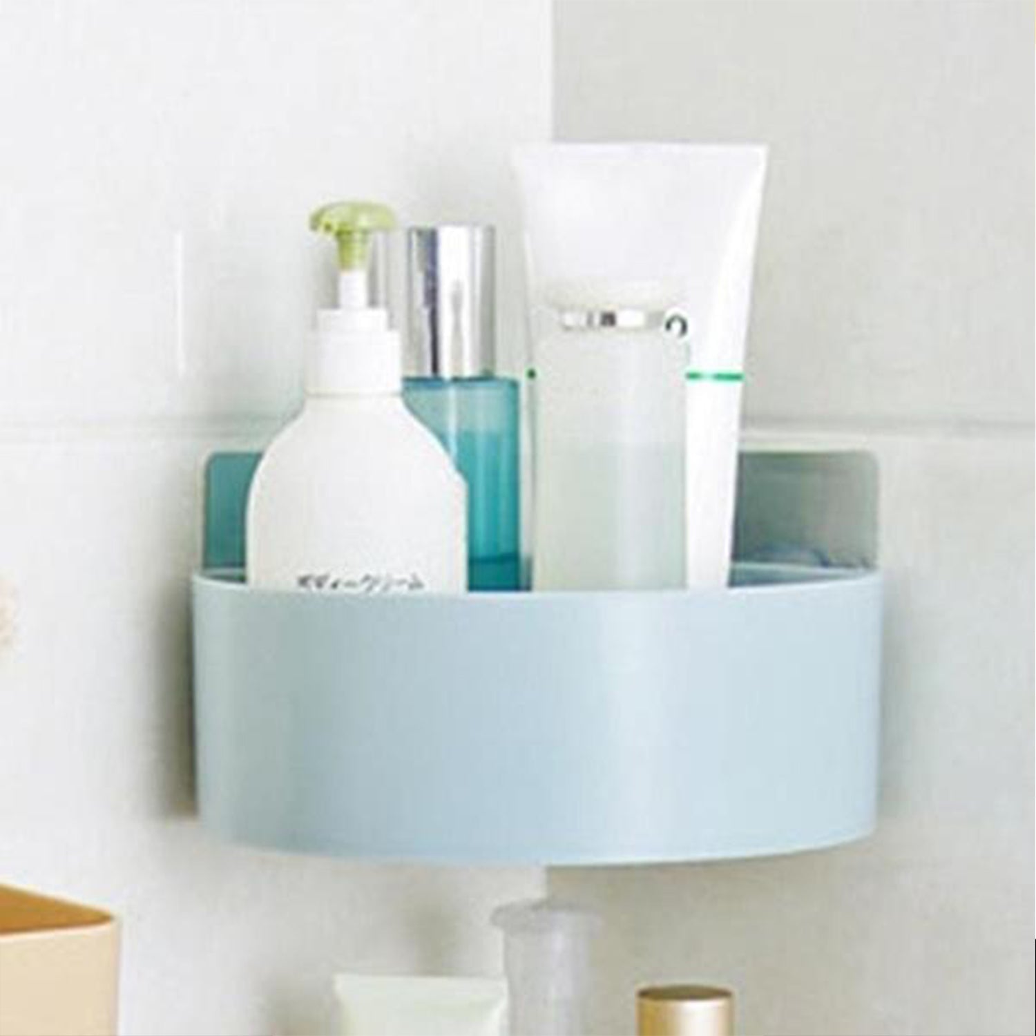 02_7c3d024f-6557-4472-834f-aeed713897a2.jpg Plastic Multipurpose Kitchen Bathroom Shelf Wall Holder Storage Rack (Loose Pack) - Image 1