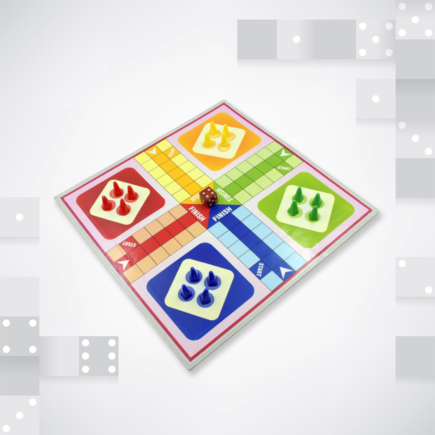02_7debf681-90c1-4176-9dd1-15099d0728c7.jpg Family Board Game with Two Modes 2 to 4 Players - Age 3 Years and Above (2 in 1) - Image 1