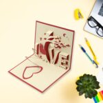 3D Paper Wish Card High Quality Greeting Card for Birthday Valentine Christmas 1 Pc