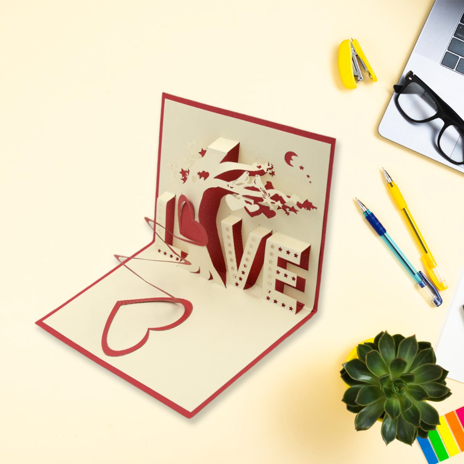 02_854f0693-d69d-424c-806a-941061e6ad84.jpg 3D Paper Wish Card High Quality Greeting Card for Birthday Valentine Christmas 1 Pc - Image 1