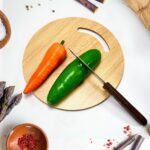Wooden Round Chopping Board For Chopping Fruit & Vegetable
