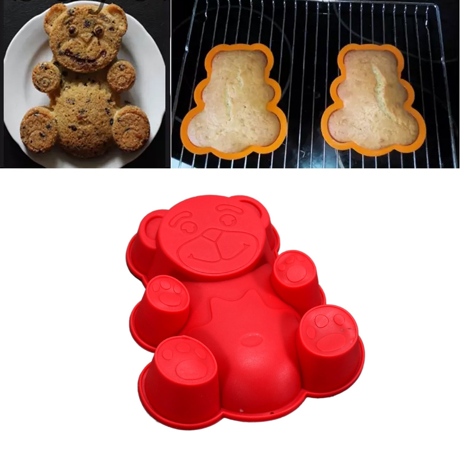 02_99ff6761-4d5f-437f-b698-ad51e3eaef56.jpg Set of 4 Silicone Animal Moulds for Cake, Chocolate, Soap & Candle Making, Diwali - Image 1