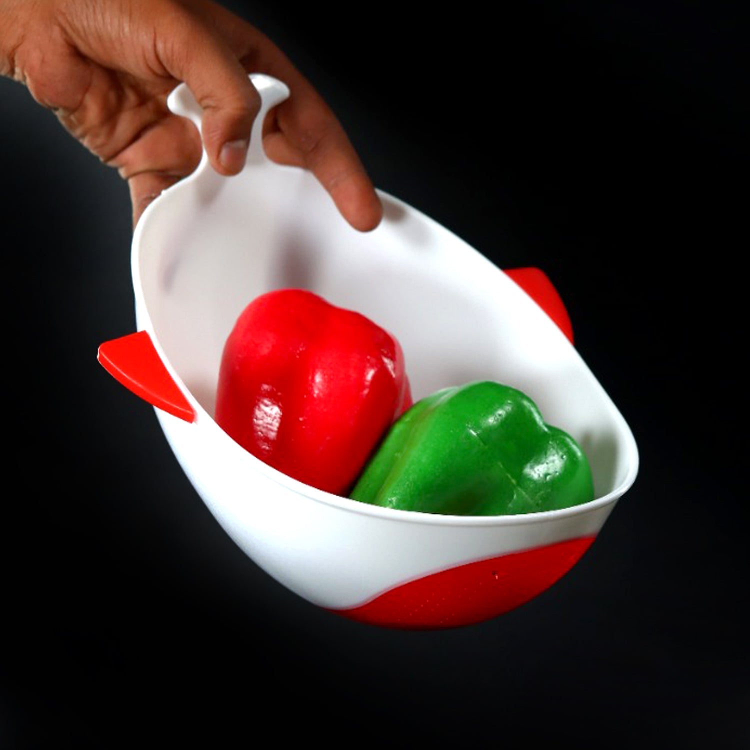 02_a840cdcf-8df2-40e9-b0ea-d54a062ce9c3.jpg Plastic Rice Pulses Fruits Vegetable Noodles Pasta Washing Bowl and Strainer - Image 1