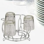 Stainless Steel Glass Holder Glass Hanging Organizer Kitchen Bars Pubs (MOQ :- 2 Pc)