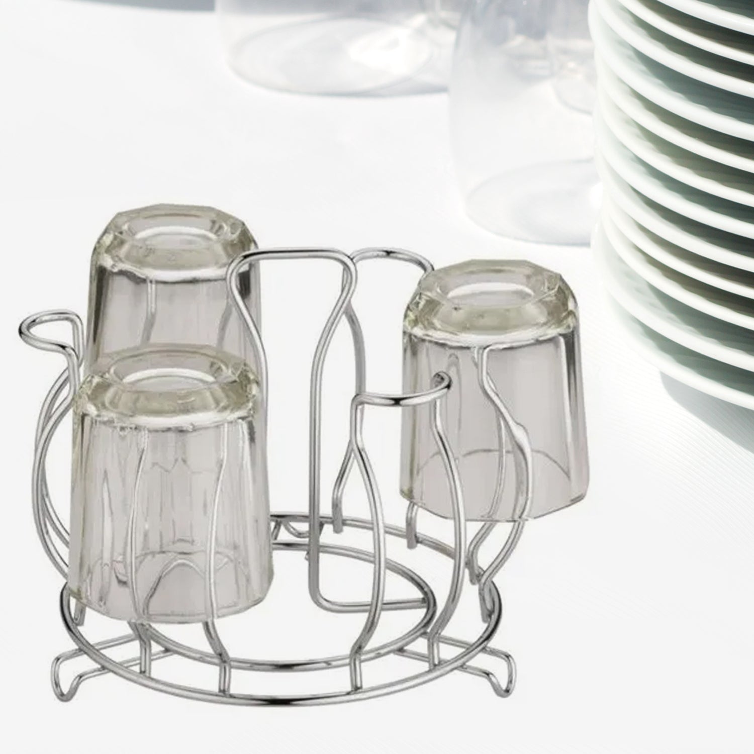 02_a8a585f6-cc51-415b-a03d-0f759bd6d268.jpg Stainless Steel Glass Holder Glass Hanging Organizer Kitchen Bars Pubs (MOQ :- 2 Pc) - Image 1