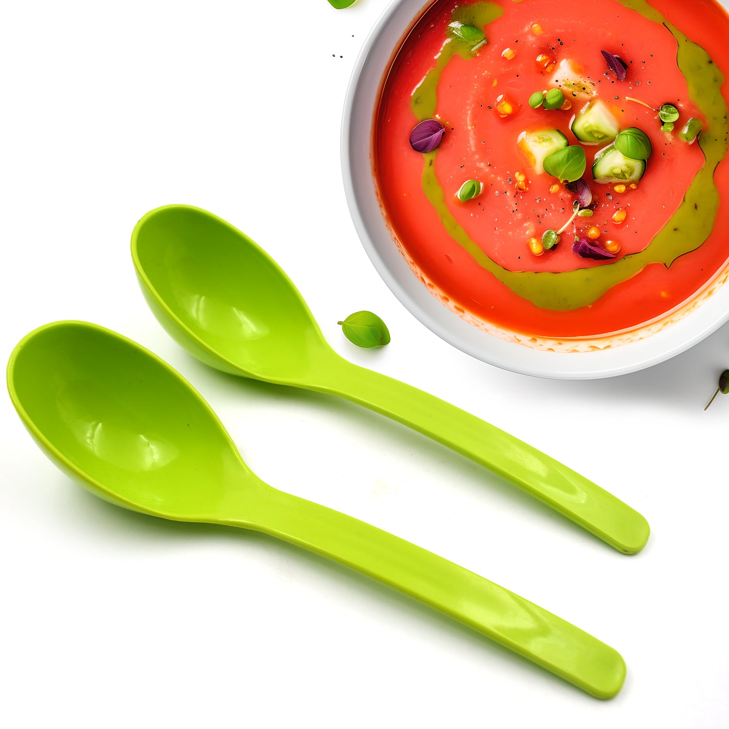 02_abe91210-94ce-4224-a33b-85c1b47904df.jpg Plastic Kitchen Ladle for Frying, Curry & Serving Food (2 Pc Set) - Image 1