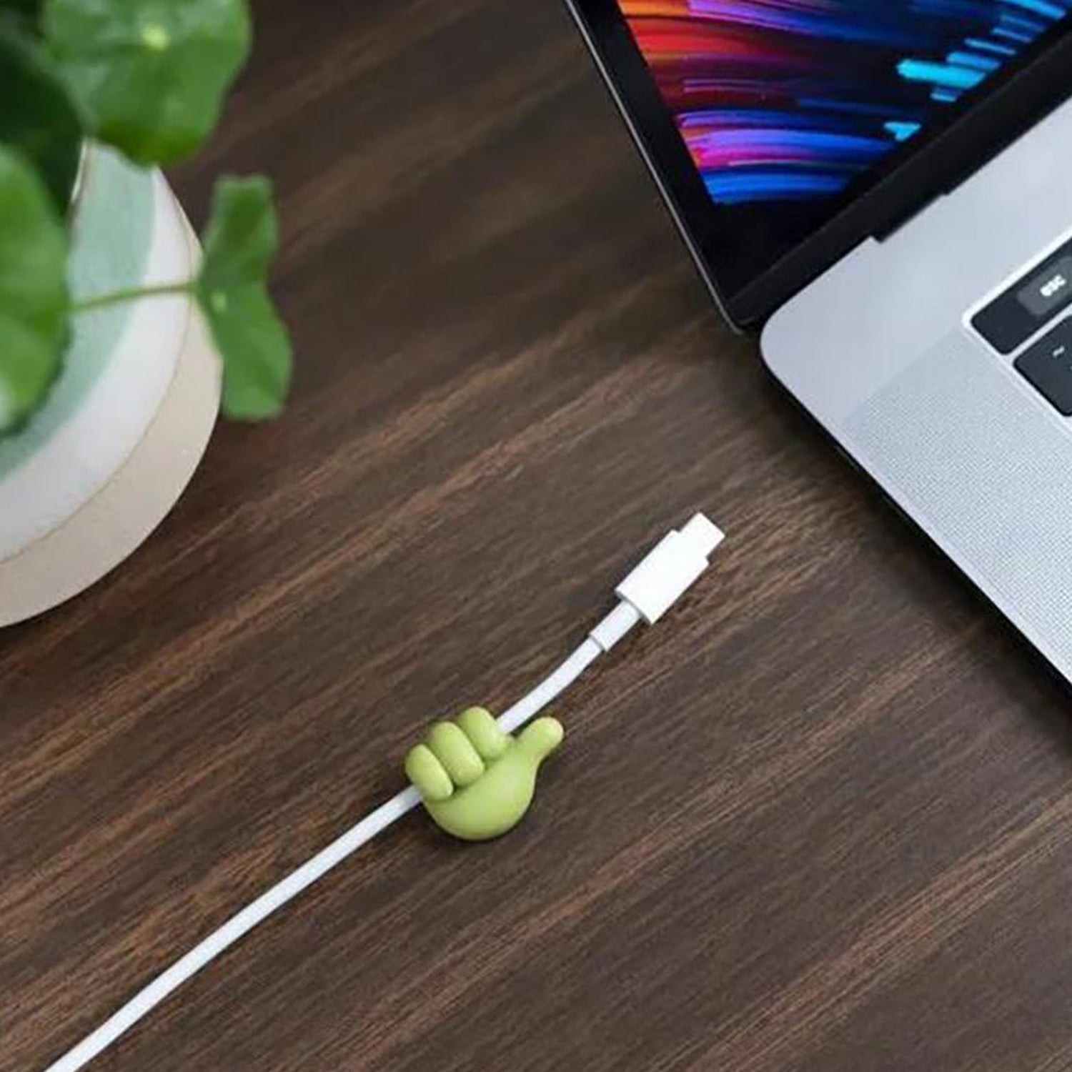 02_b184a2c5-0f1c-4adf-84fc-d0b47594ded3.jpg Multifunctional Multi functional Hand Shape Wall Clip Hanger Keys Cable Holder - Image 1