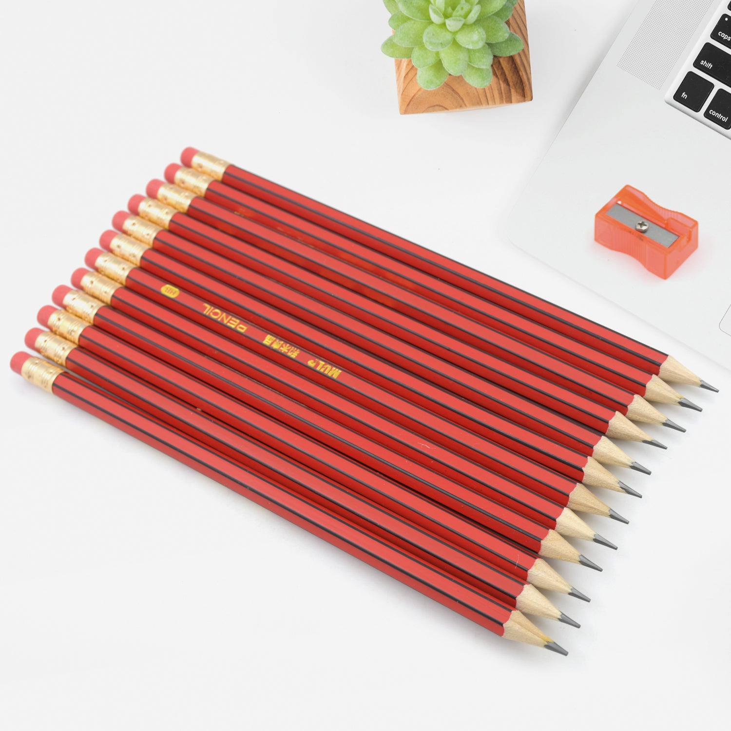 02_d69ce1bf-e141-4943-aa0c-bd434bb1512b.jpg Wooden Pencil Set Multi-Use Wooden Graphite Pencils for Art, School (13 Pc Set) - Image 1