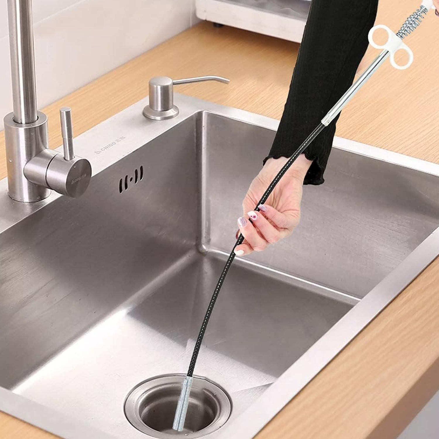 02_db65765c-4fb9-4a87-bc49-344ca790ff30.jpg Drain Block Remover Cleaning Tool for Pipes, Clogged Drains ( 85 To 90 Cm / 1 Pc) - Image 1