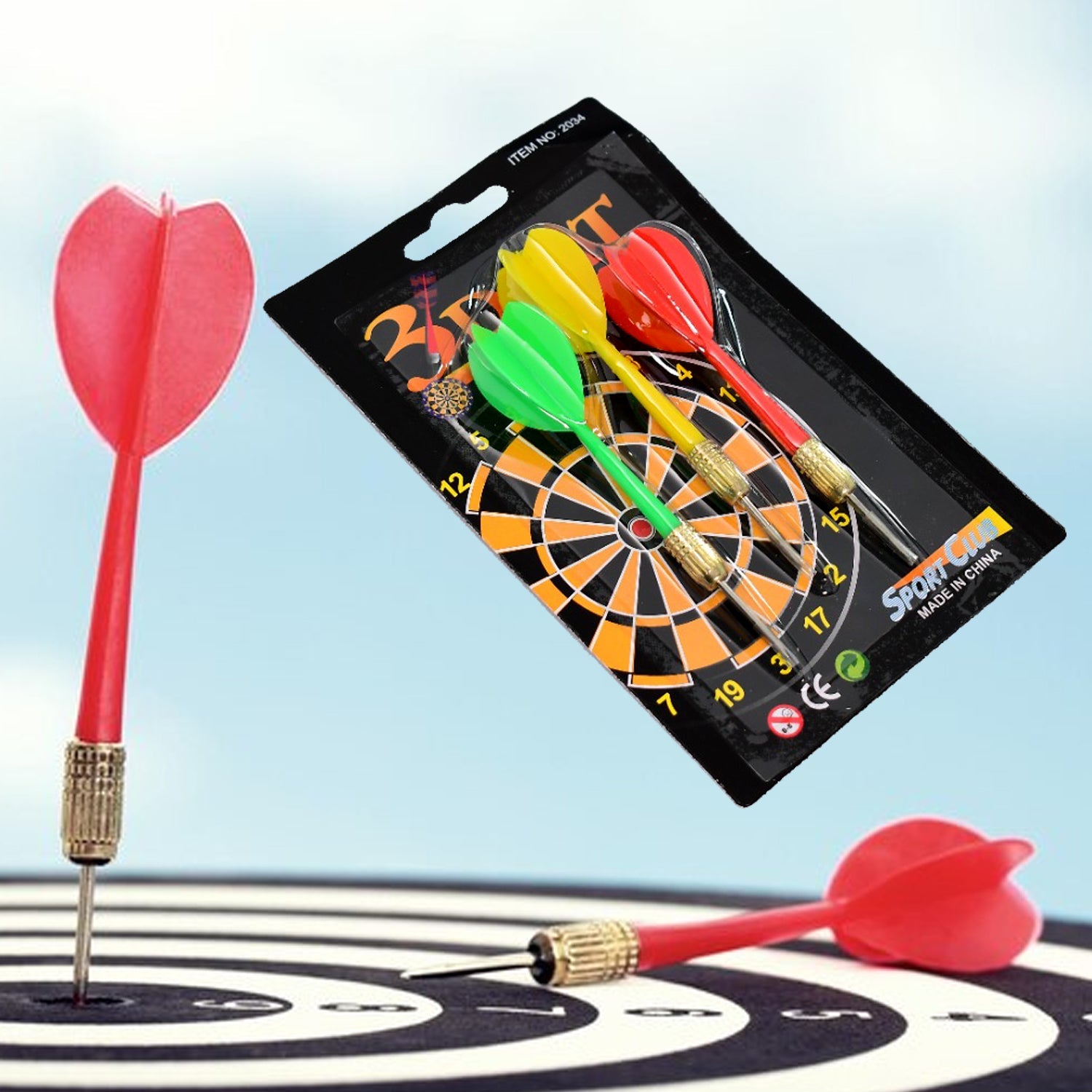 02_ef046832-df1d-4a05-80f4-ba9e33a52883.jpg Small 3 Pcs Dart Set for Dart Board – Indoor & Outdoor Game for Kids (3 Darts) - Image 1