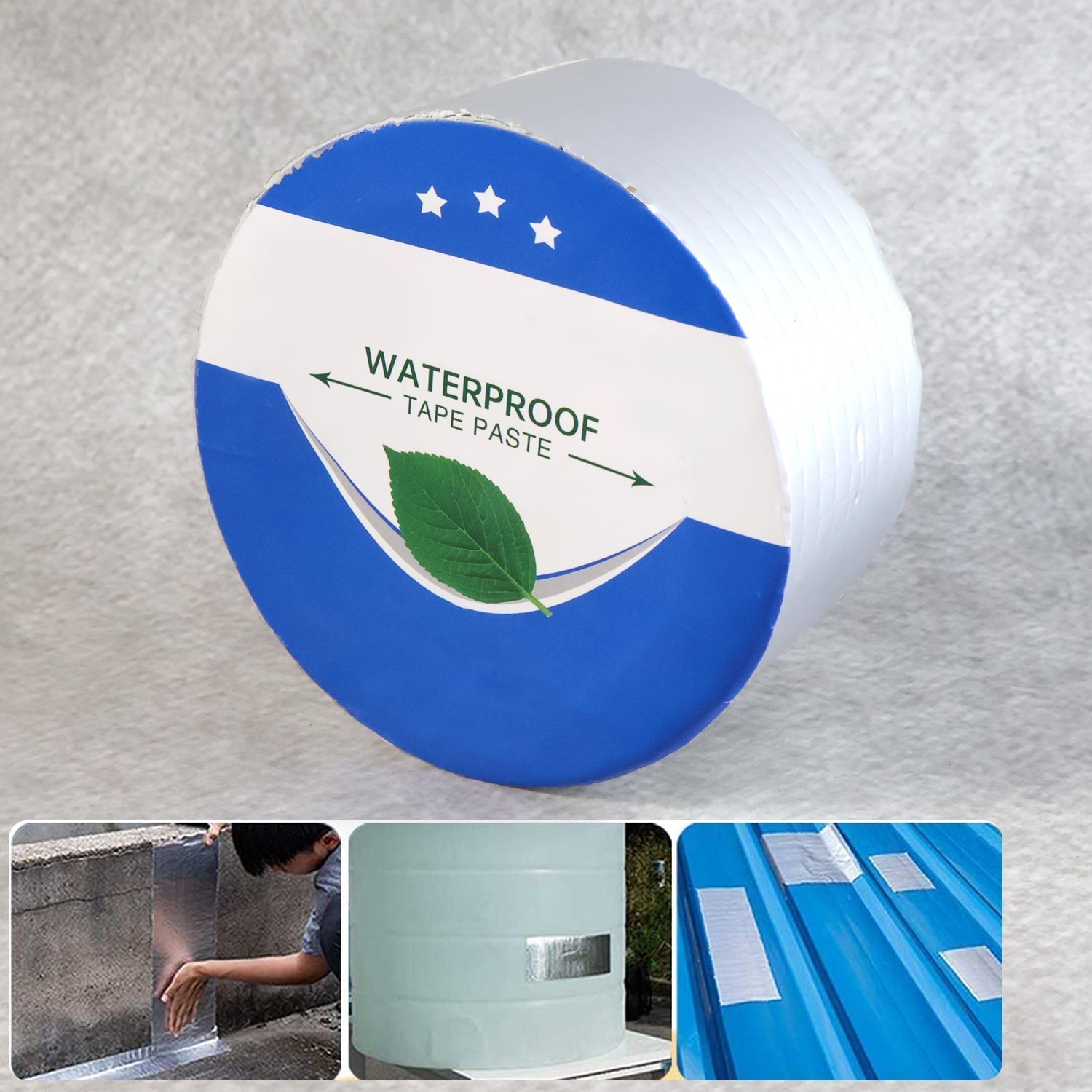 02_tape_b5761720-dad2-4839-a059-ec3d52e0fce2.jpg Self-Adhesive Insulation Resistant Aluminium Foil Duct Tape Roll (0.8mm) - Image 1