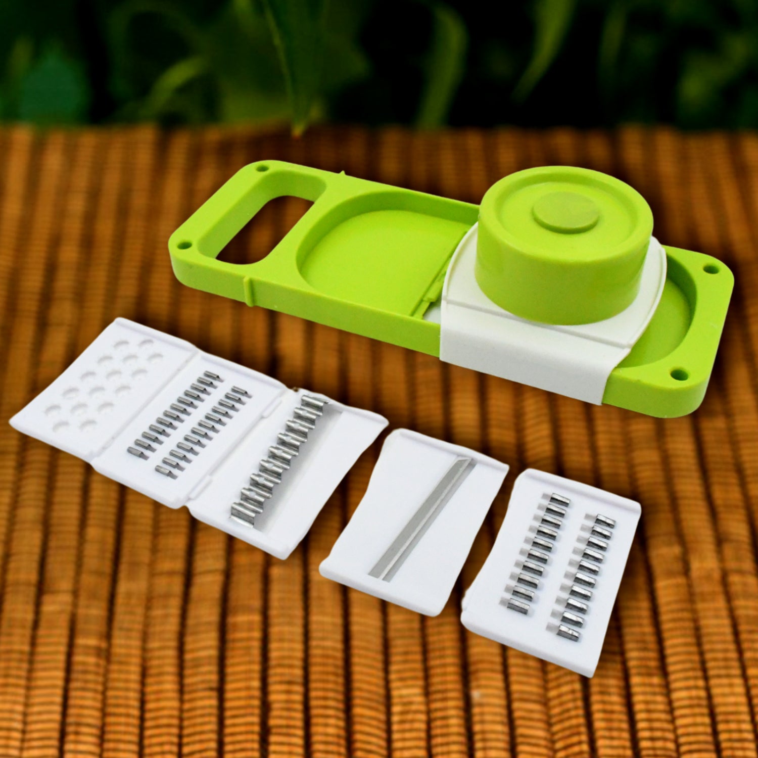 03_12236fe2-7c37-4757-9f1b-55f3e2697749.jpg Slicer for Kitchen 5 in 1 Foldable Vegetable Slicer Blade Potato Cutter - Image 1