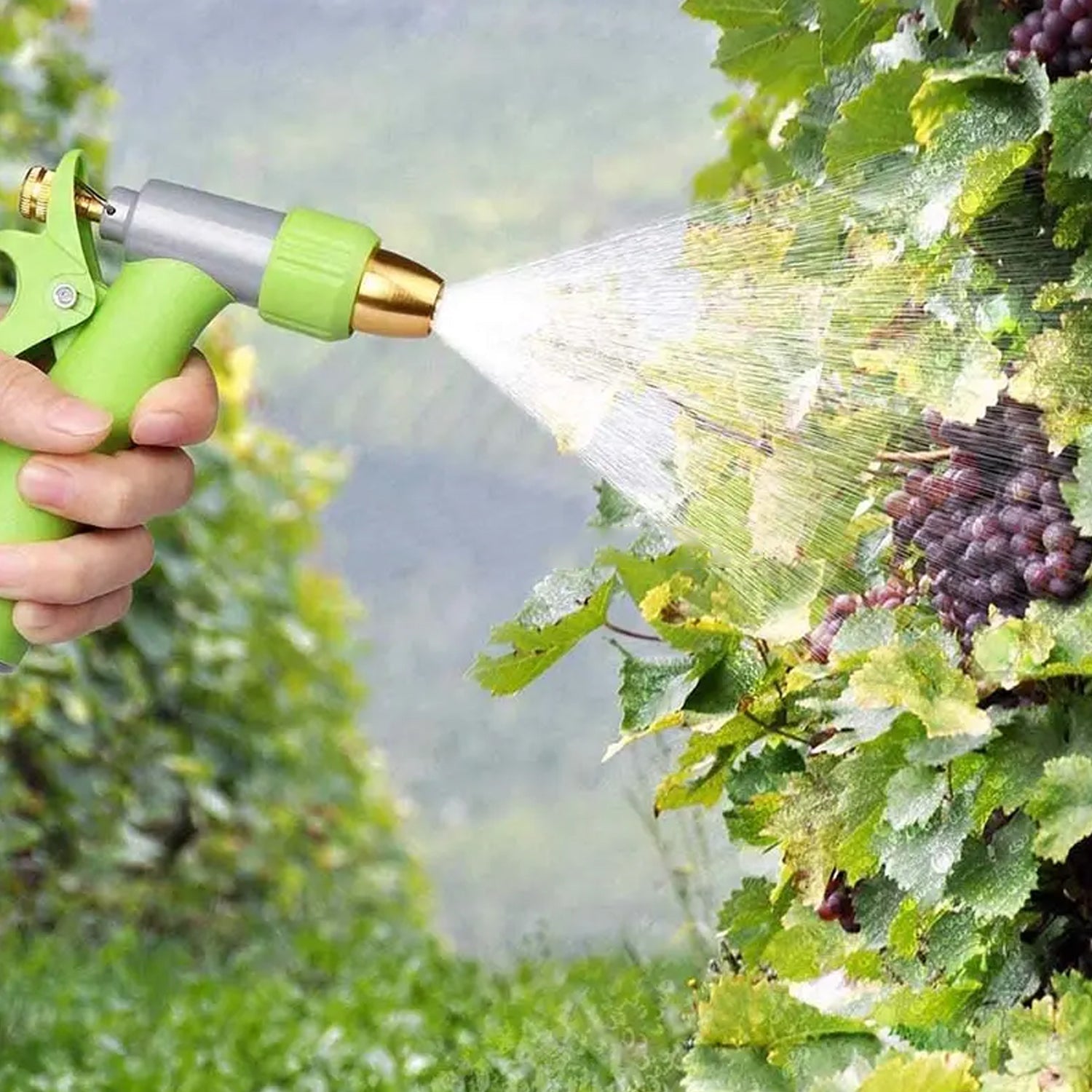 03_13524e9f-04bb-459f-88f3-9b8072f2fc57.jpg Water Spray Nozzle, Hose Sprayer, High Pressure Long Range Zinc Alloy Rotatable - Image 1