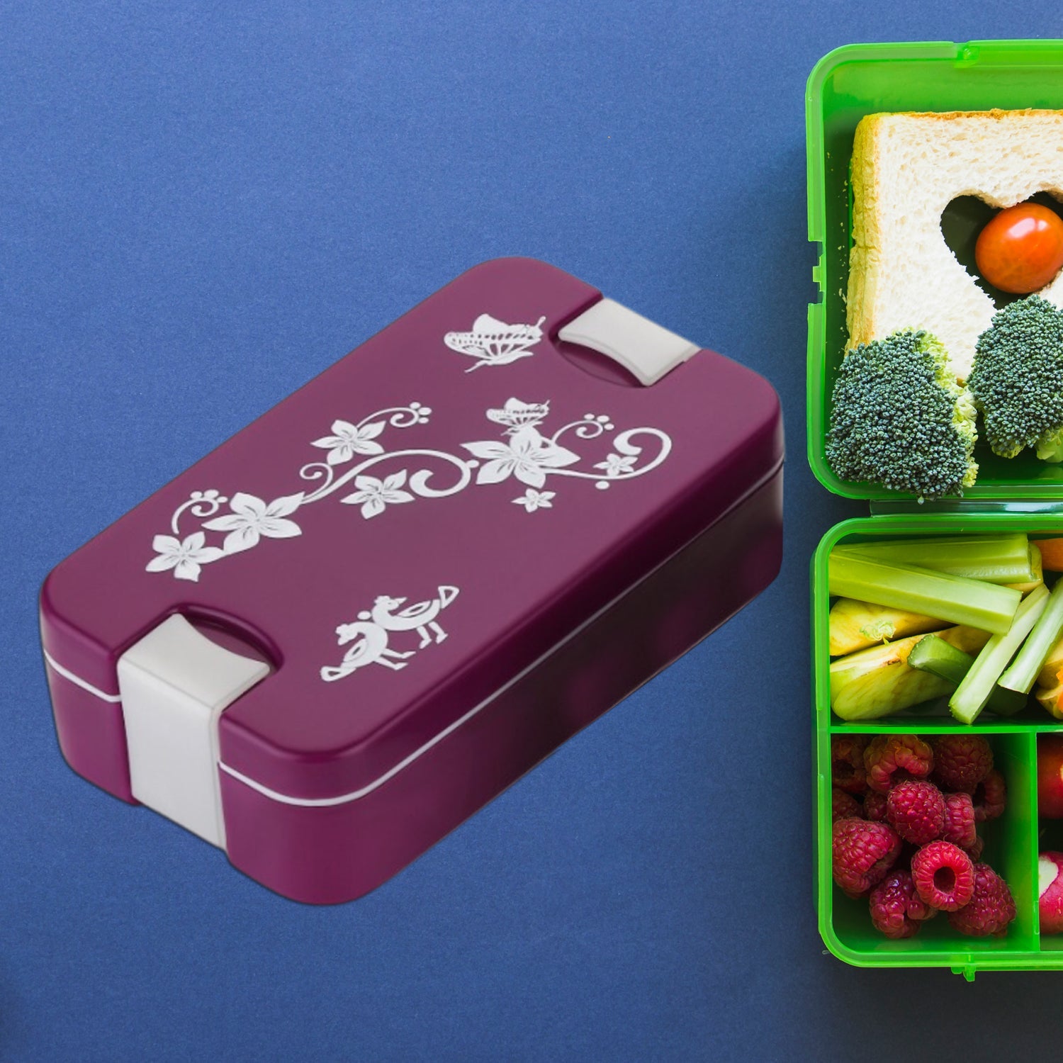 03_1b45bb41-c48b-425a-a3d9-308231f43020.jpg Leak-Proof Airtight Lunch Box with Spoon, 2 Compartments - Image 1