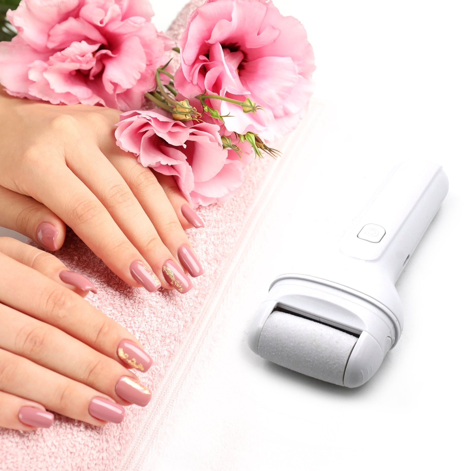 03_1db59ee4-016a-4dcd-850d-ce9e62b5b687.jpg Portable Electric Foot File – Rechargeable Callus Remover & Pedicure Tool Smooth Feet - Image 1