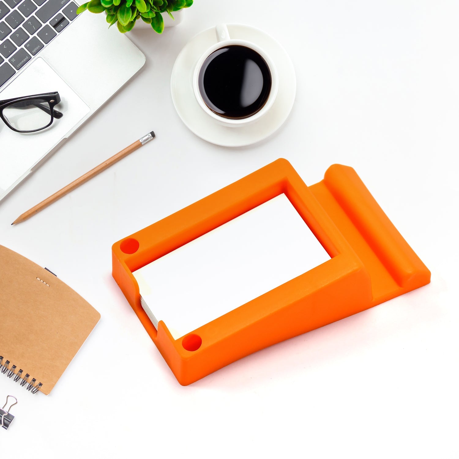 03_402110b9-195d-453b-874d-24ce19a88ed7.jpg Plastic Business Card & Mobile Holder (1 Pc) - Image 1