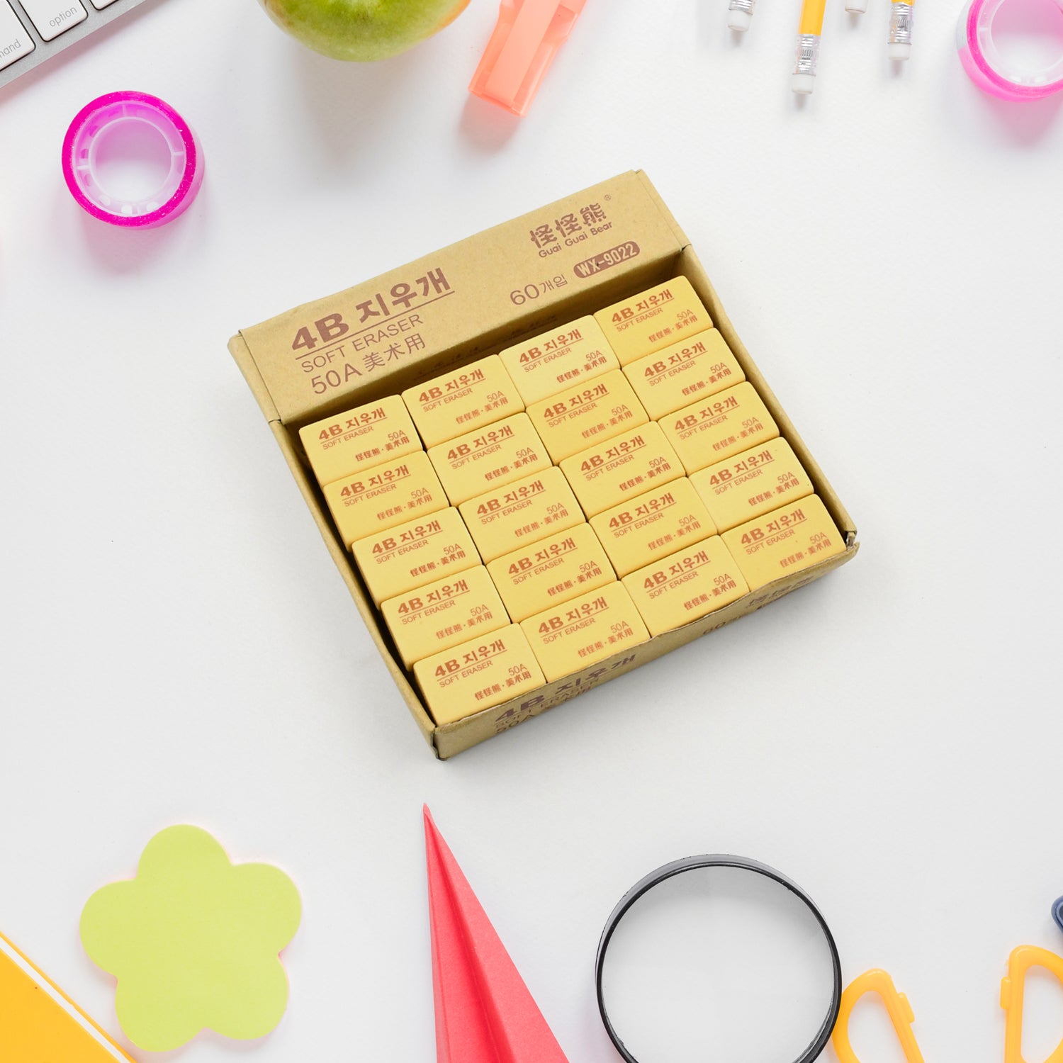 03_4dda3b9b-9584-4270-9664-f592b7d01917.jpg Pencil Eraser Professional 4B Drawing Eraser Art Soft Eraser for (60 Pc Pack) - Image 1