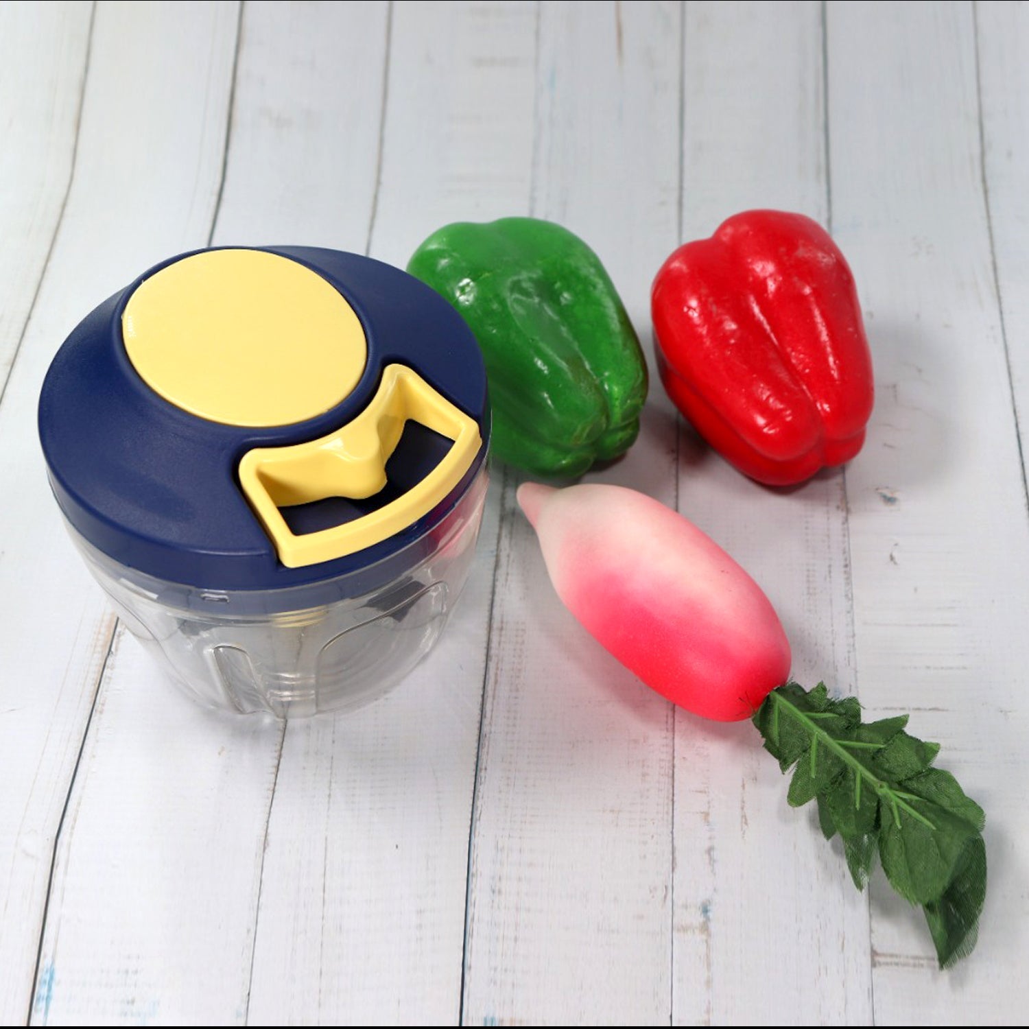 03_5879c01a-06ba-4861-a394-750e0bc3bb8f.jpg Chopper with Blades Chopping Vegetables and Fruits for (650ml) - Image 1
