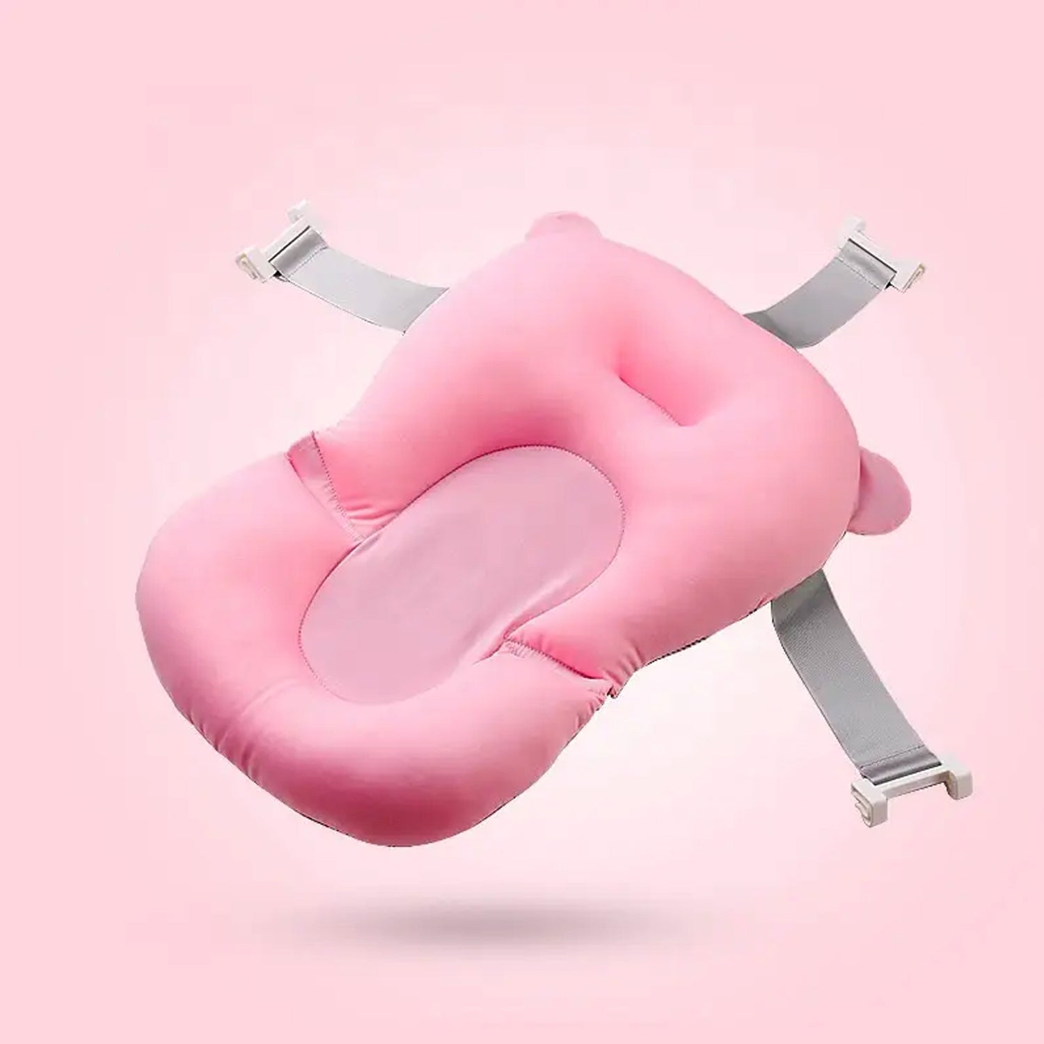 03_668053c0-f408-439b-b2b8-80f6c4c6a54a.jpg Baby Bath Pillow Newborn Anti-Slip Bathtub Pad Foldable with Strap For 0-6 Month Baby - Image 1