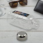 Plastic Transparent Mukhwas Bottle With Steel Cap Kitchen Storage Bottle (1 Pc)