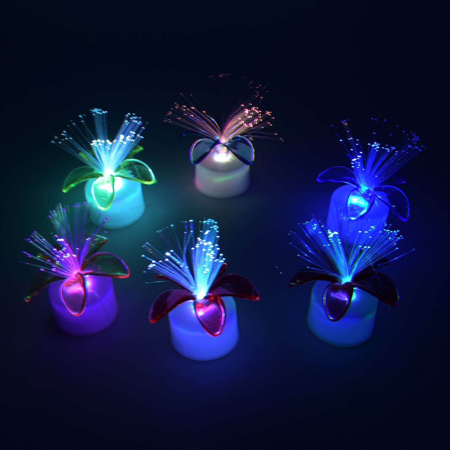 03_a92340fe-d86f-4695-9c2d-30905f45e3be.jpg Fiber Optic Light – Mini Color Change LED Table Centerpieces for Diwali (Pack of 6) - Image 1