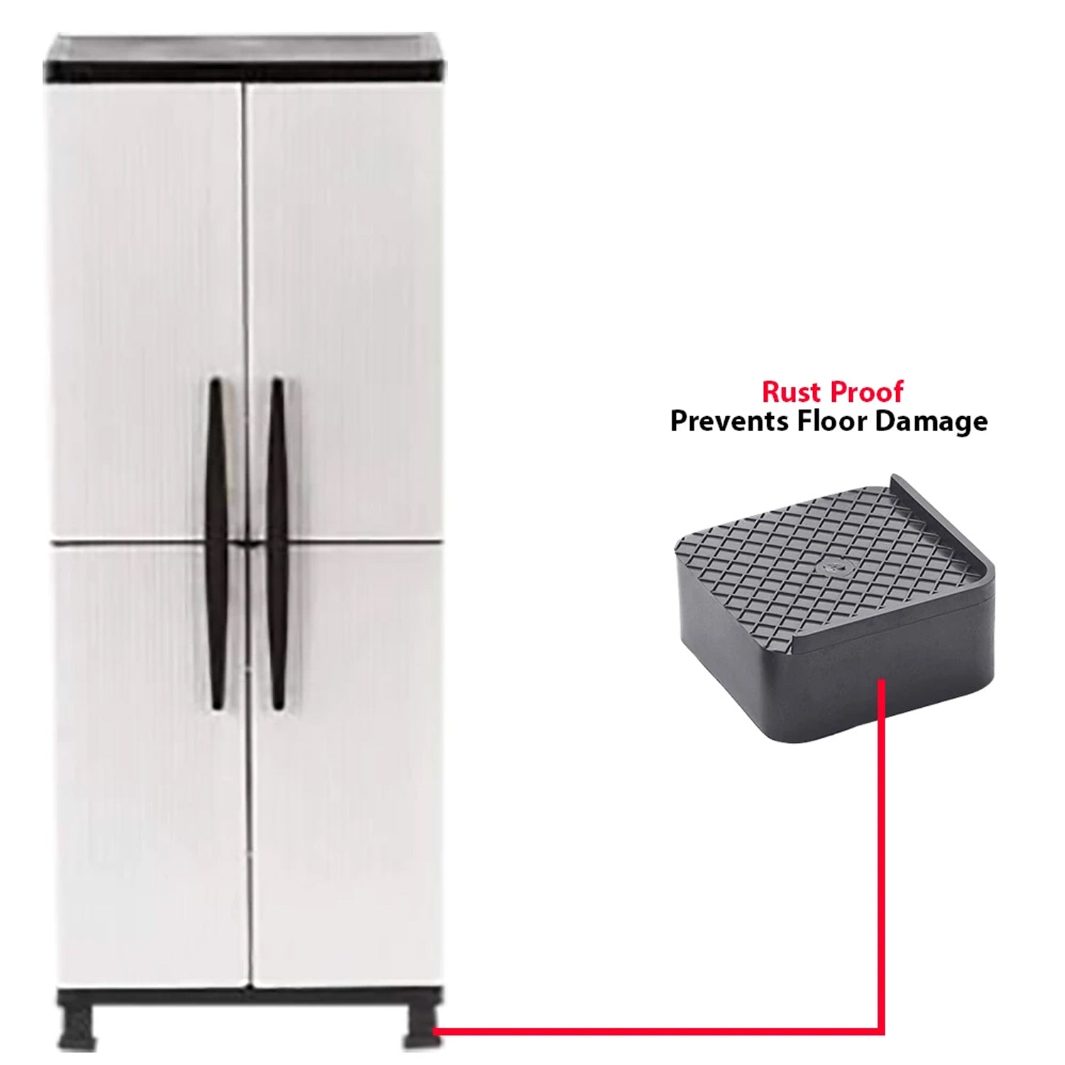 03_af55713c-8b99-48b1-8120-99bc846ef9bf.jpg Multipurpose Heavy Duty Cupboard / Refrigerator / Sofa Base Stand - Set of 4 Pcs - Image 1