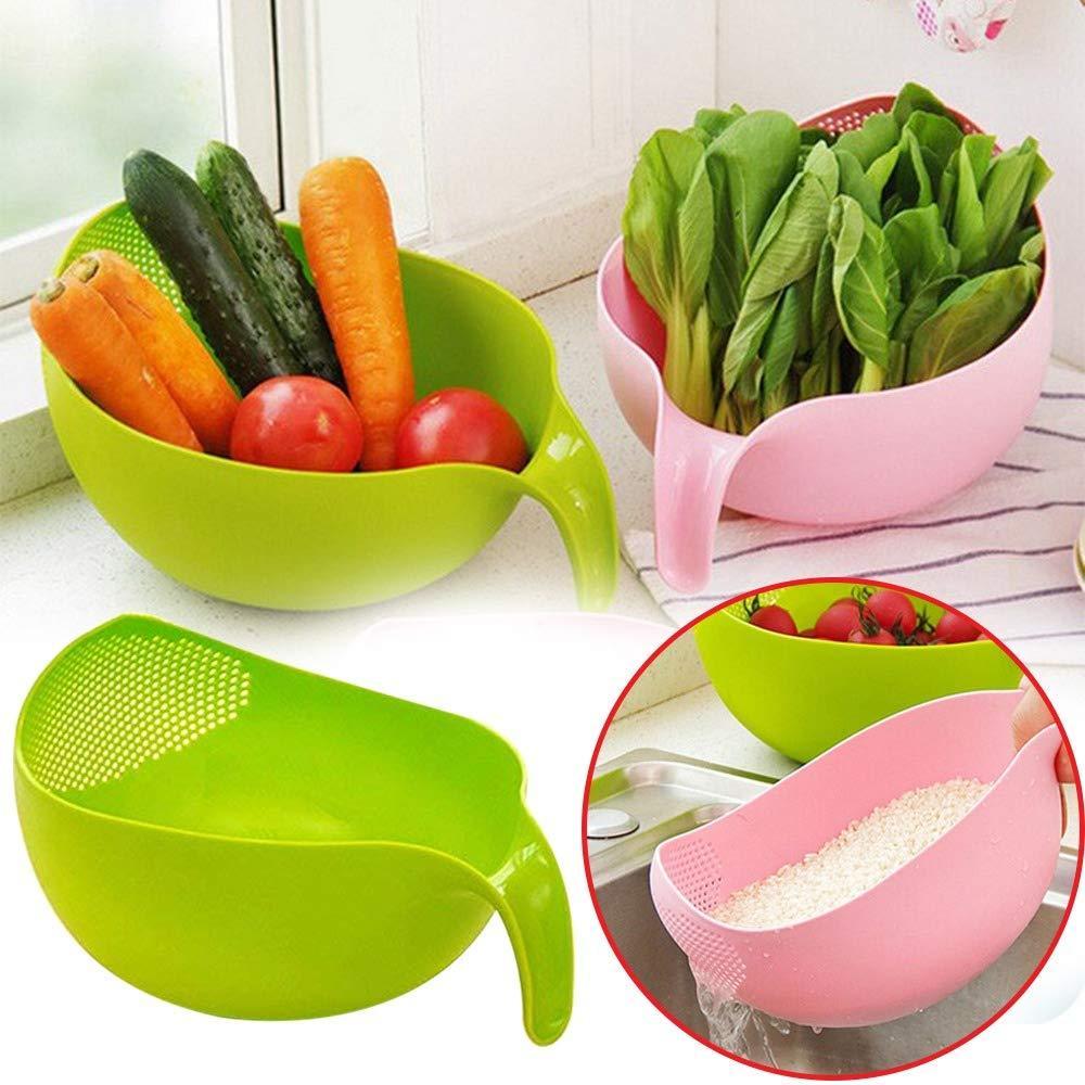 03_b1636776-c542-45ec-b531-91af6a221aea.jpg Plastic Rice Bowl / Food Strainer Thick Drain Basket (set of 3pcs) - Image 1